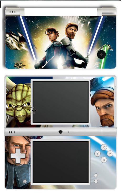 Nintendo DSi XL Clone Wars Cartoon Movie Skins dsixl cw1  