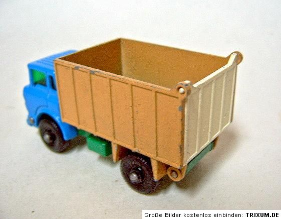 Matchbox RW 26C GMC Tipper Truck pre pro blue & brown  