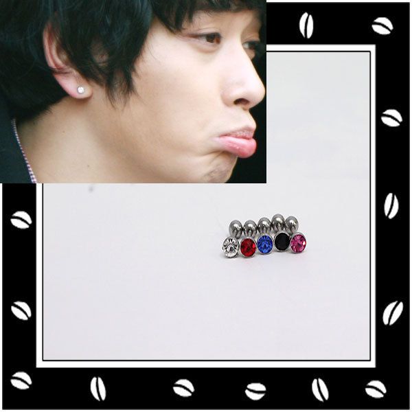 Korea 2PM Chansung Style Colorful Cubic Piercing (EACH)  