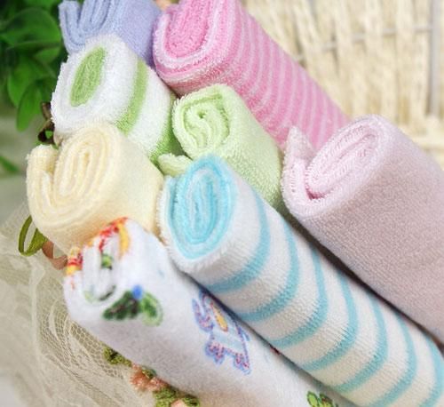 Pack Baby Soft Bath Towel Washcloth Wipe 23 x 23cm  