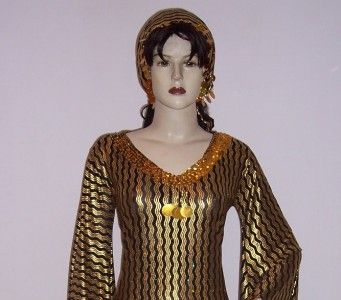 Belly Dance Saidi/Baladi Dress PLUS Size with scarf  