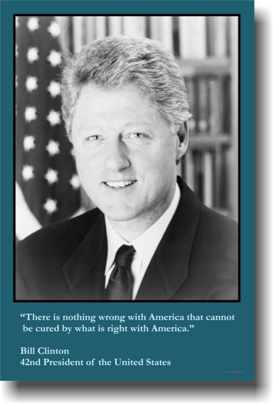 Bill Clinton   There is Nothing Wrong   POSTER  