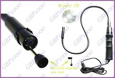 USB Pipe Drain Sewer Snake Borescope Video Inspection Camera Endoscope 