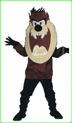 Deluxe Fabric Child Taz Tazmanian Devil Costume Looney  