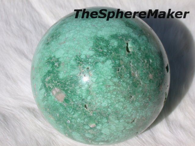 Siaz VARISCITE SPHERE GREEN GEMSTONE BALL UTAH 3.1D  