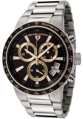 SWISS LEGEND Watch 10057 11 BB GA Mens Endurance Chronograph Black 