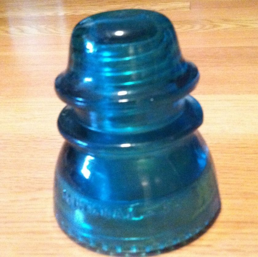 Antique Hemingray No. 42 Green Glass Insulators  