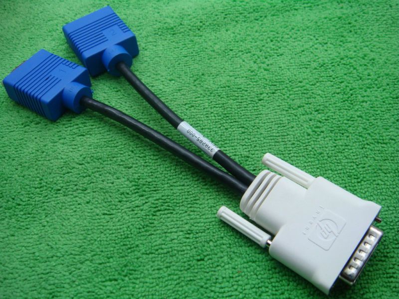 HP Bizlink Video Y Splitter Cable DMS 59 to Dual VGA  