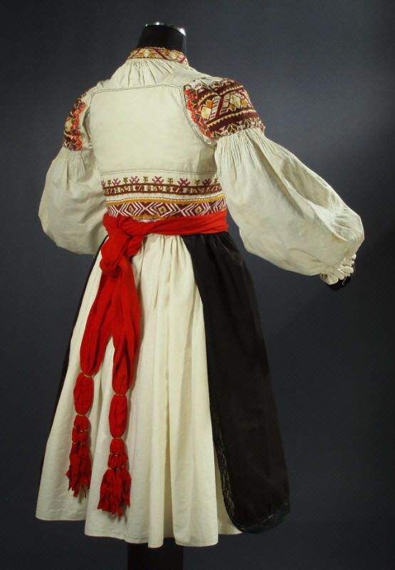 RARE Czech Folk Costume   embroidered blouse dress KROJ  