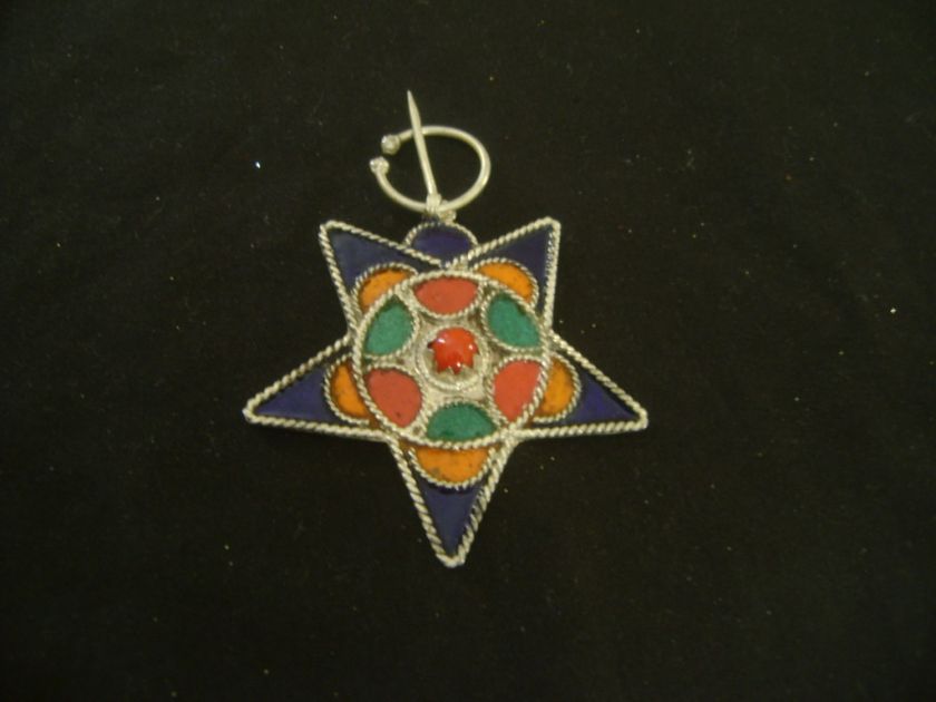 Handcrafted Moroccan african berber artisan coral star  