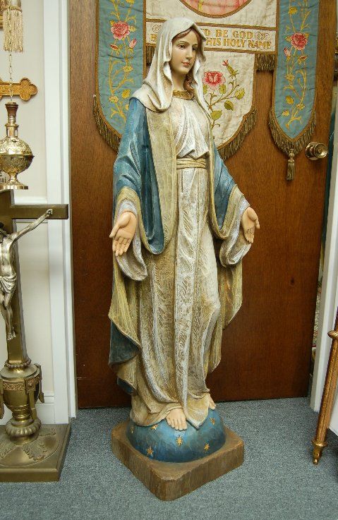 Very nice 48 tall Statue of Mary The Blessed Mother  