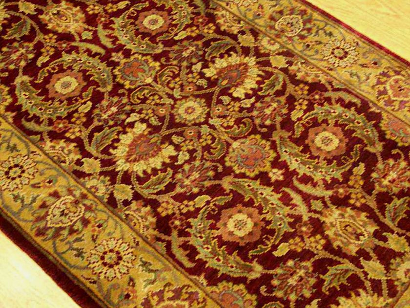   Handmade Sultanabad Vegetable Dye Handspun Wool Area Rug 1047  