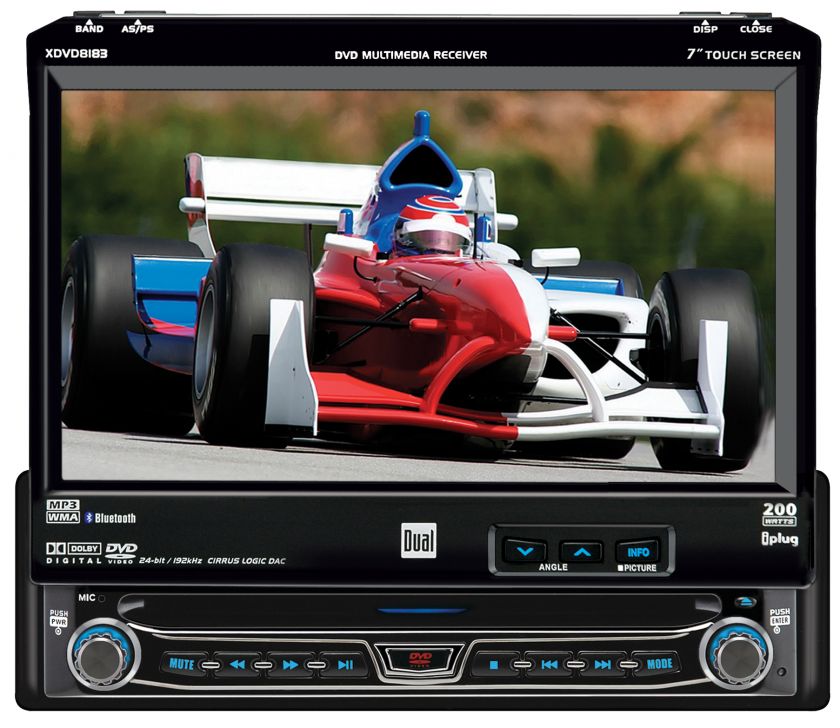 Dual Electronics XDVD8183N 7 Car DVD Player Touch Screen, Bluetooth 