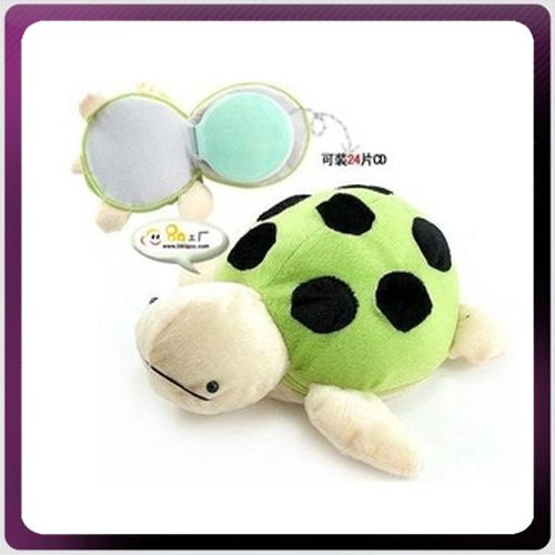 24 PCS CD DVD Storage Carrying Case Holder Turtle  