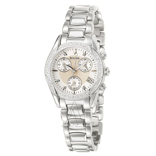 Bulova Diamonds Womens Quartz Watch 96R134  