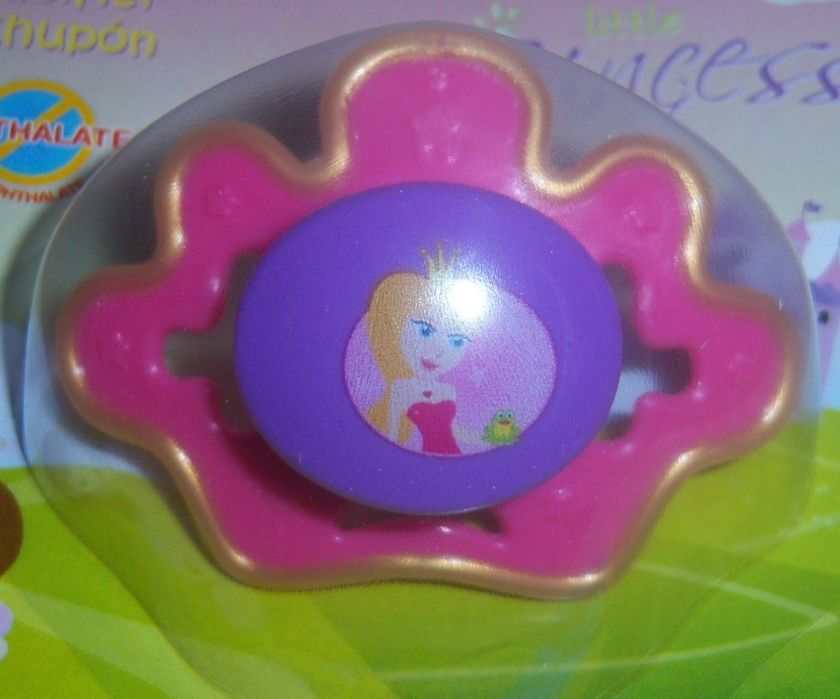   Princess Pacifier, Baby Shower, Diaper Cake, Castle, BPA Free  