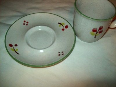 Noritake Shenandoah Cup & Saucer Cherries Md/Japan Mint  