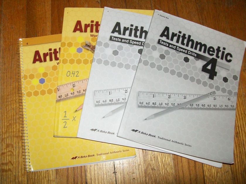 BEKA 4TH ARITHMETIC   4 PIECE SET CURRENT EDITION  