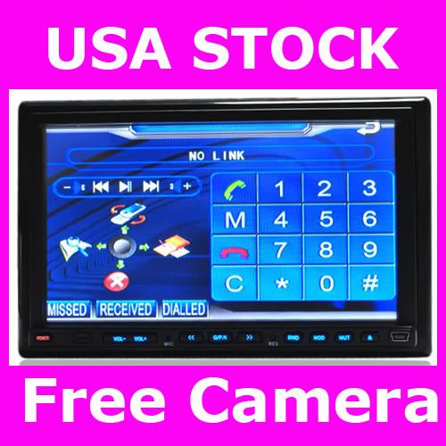 Inch Touch Screen LCD Monitor Car CD DVD Player Radio  