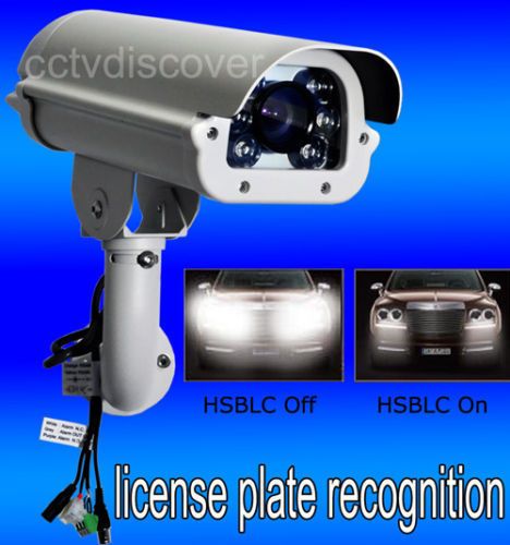 Hi Quality ANPR LPR Traffic Camera,6~50mm Lens, 600TVL  