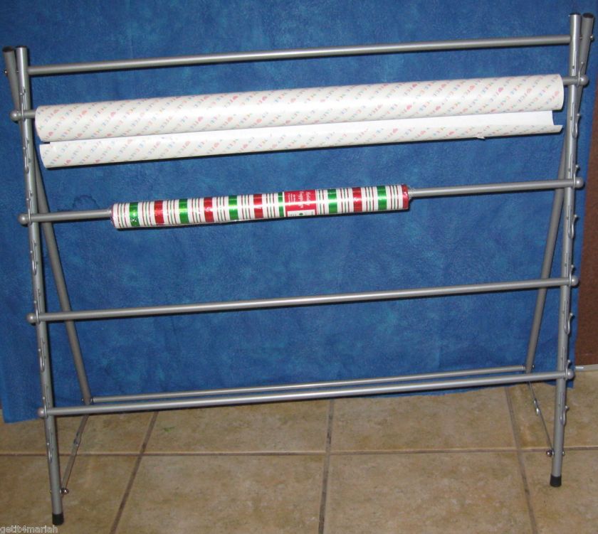 Metal Over the Door Gift Wrap Organizer Rack  