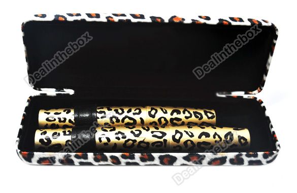 Magic Leopard Lashes Fiber Mascara Brush Eye Black Long Makeup 