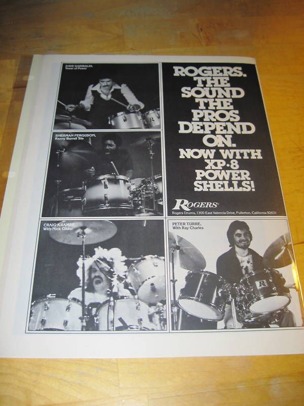 ROGERS DRUMS AD/DAVE GARIBALDI/ROY BURNS  