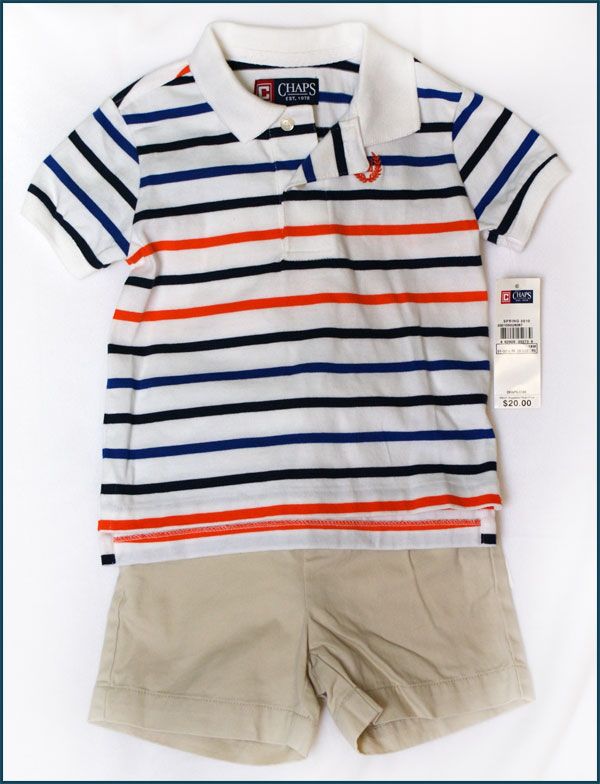 Set #4 Chaps by Ralph Lauren   Plaid shirt + Shorts (Retail value $ 