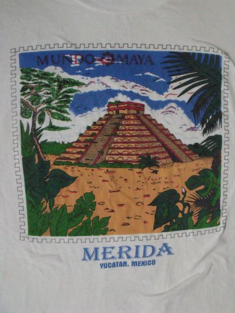 Tourist Vintage MERIDA, YUCATAN T shirt Size XL  