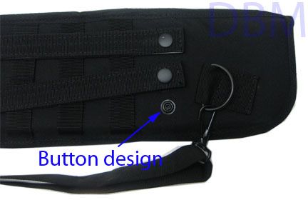 Universal Molle Shotgun Scabbard Sling   Black  