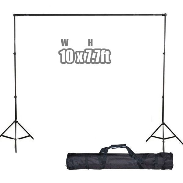 Photo Lighting Muslin Backdrop Stand Studio Kit 847263088525  