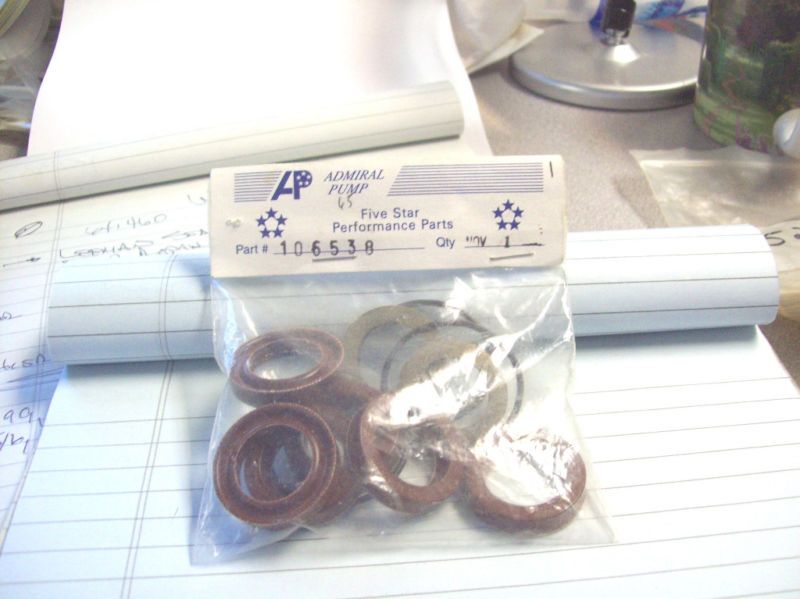 REPAIR KITS FOR ADMIRAL PUMPS  