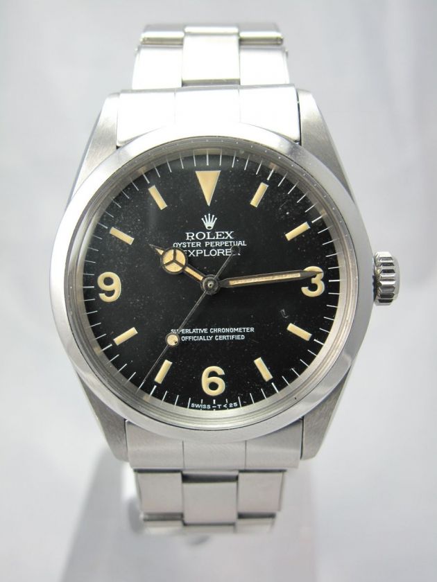 ROLEX VINTAGE EXPLORER I 1016 LNIB BOX & PAPERS MINT COMPLETE 3 YEAR 