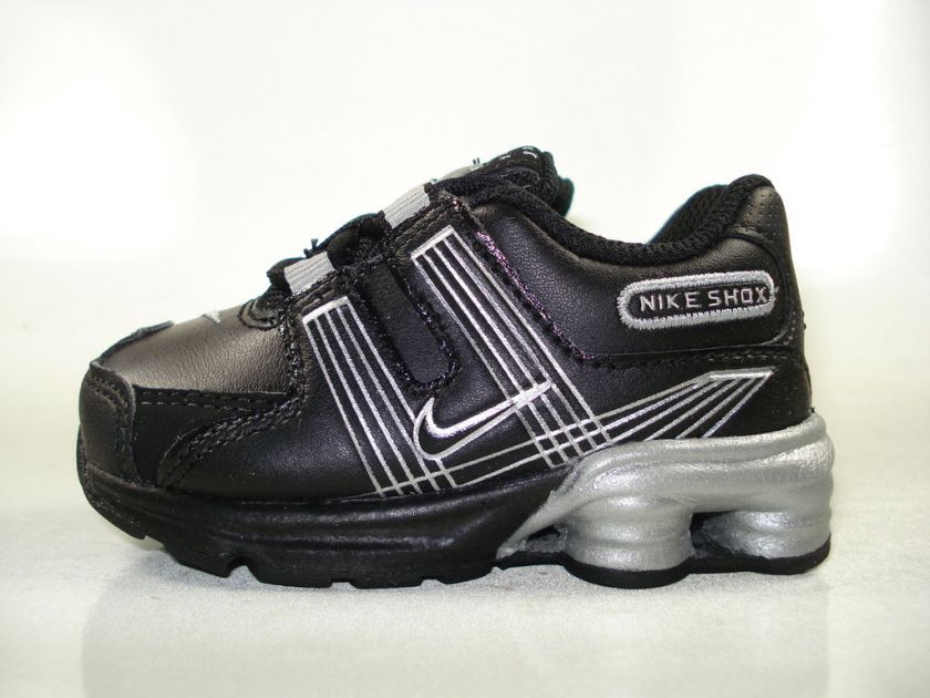 Nike Shox NZ 2.0 Black/Silver 428624 002 Baby 4c   10c  