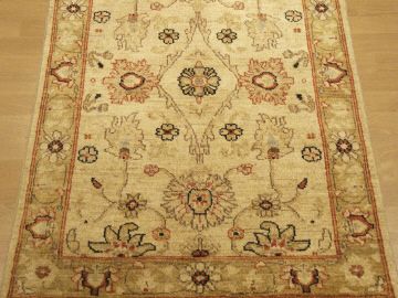 3x11 Handmade Vegetable Dye Wool Sultanabad Runner Rug  