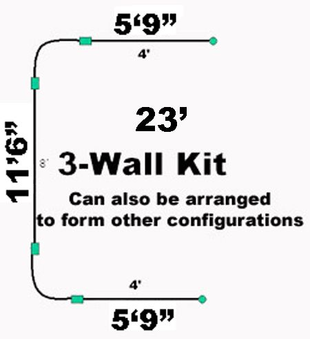 Various configurations are possible with this kit to suit your needs 