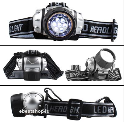 LED Headlight Up To 350 hrs Battery Use and 100,000 hrs Bulb Life 4 