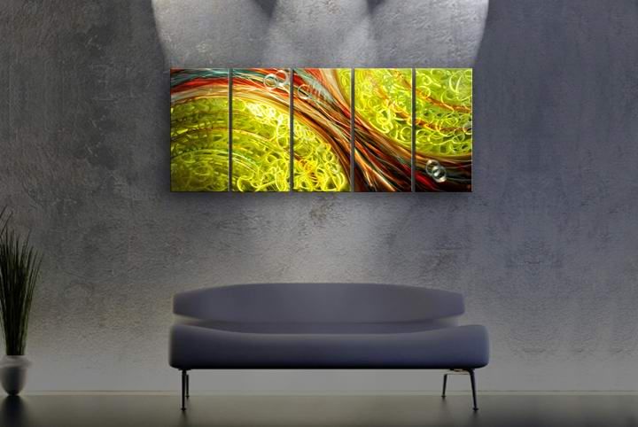   Painting Framed Canvas Art Modern Contemporary Decor Wall P138  