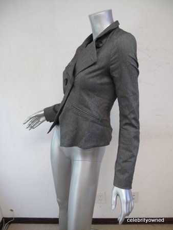 Mason Gray Double Breasted Long Sleeve Jacket 2  