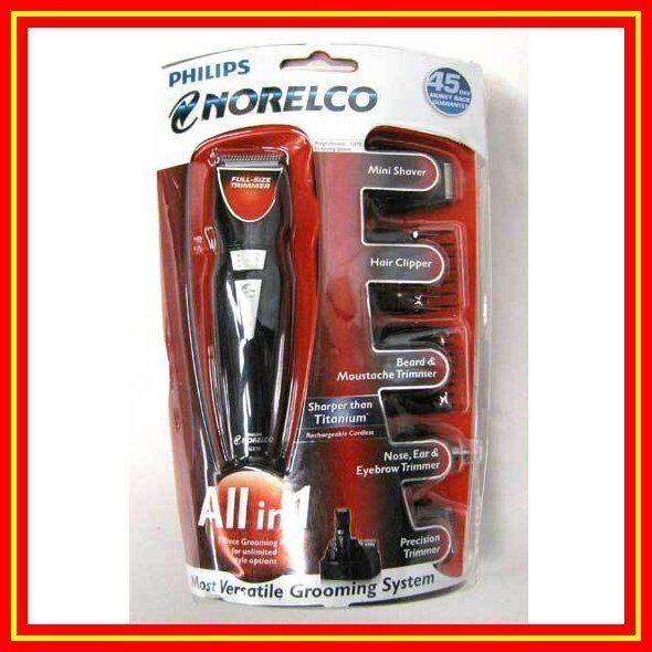 NEW Philips Norelco G370 All in 1 Shaver Trimmer Clipper 7 Piece Set 