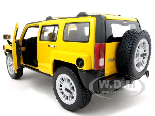 HUMMER H3 YELLOW 118 DIECAST CAR MODEL  