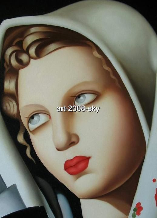 SALE OIL PAINTING REPRO OF Tamara de Lempicka SIGNED NR  