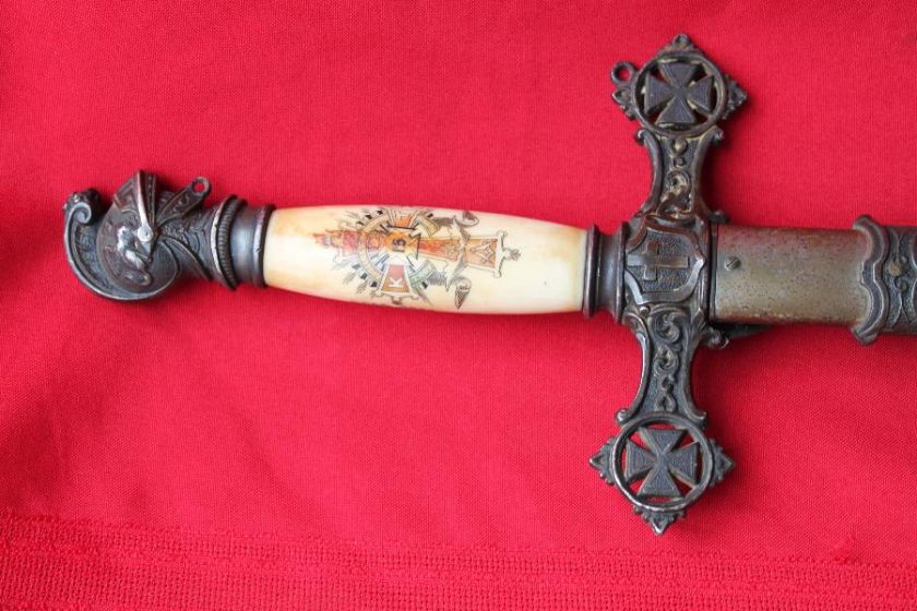 RARE KNIGHTS OF COLUMBUS NAMED PRESIDENTS SWORD