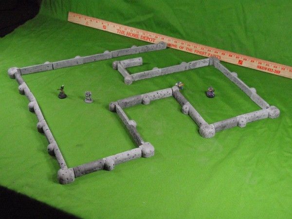 Foot Defensive Wal Set Terrain Wargame Wargaming 28mm  