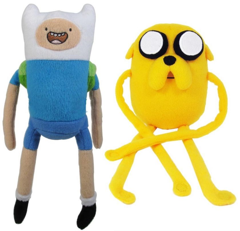 Adventure Time With Finn & Jake 10 Plush Set Of 2 *New*  