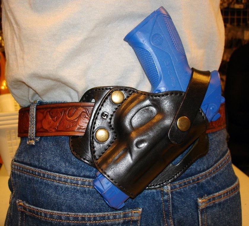 LEATHER SOB BELT SLIDE HOLSTER 4 BERETTA PX4 STORM  