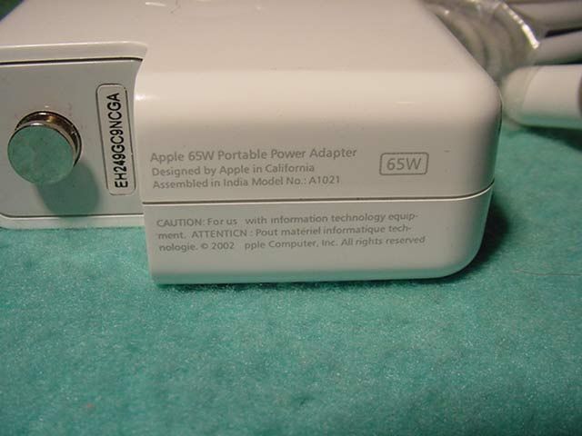 ORIGINAL 65W APPLE AC Adapter A1021 G4 iBook PowerBook  