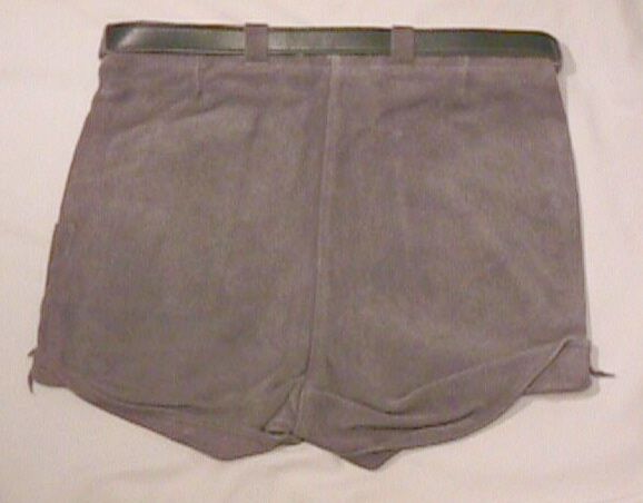 Vtg / German Men LEATHER LEDERHOSEN Short SHORTS W 28  