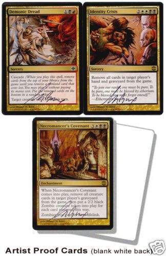 Magic MTG Alara Reborn set of 3 ARTIST PROOFs   BAXA  