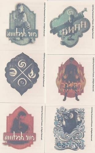 THE LAST AIRBENDER 12 TEMPORARY KIDS TATTOOS AVATAR W@W  